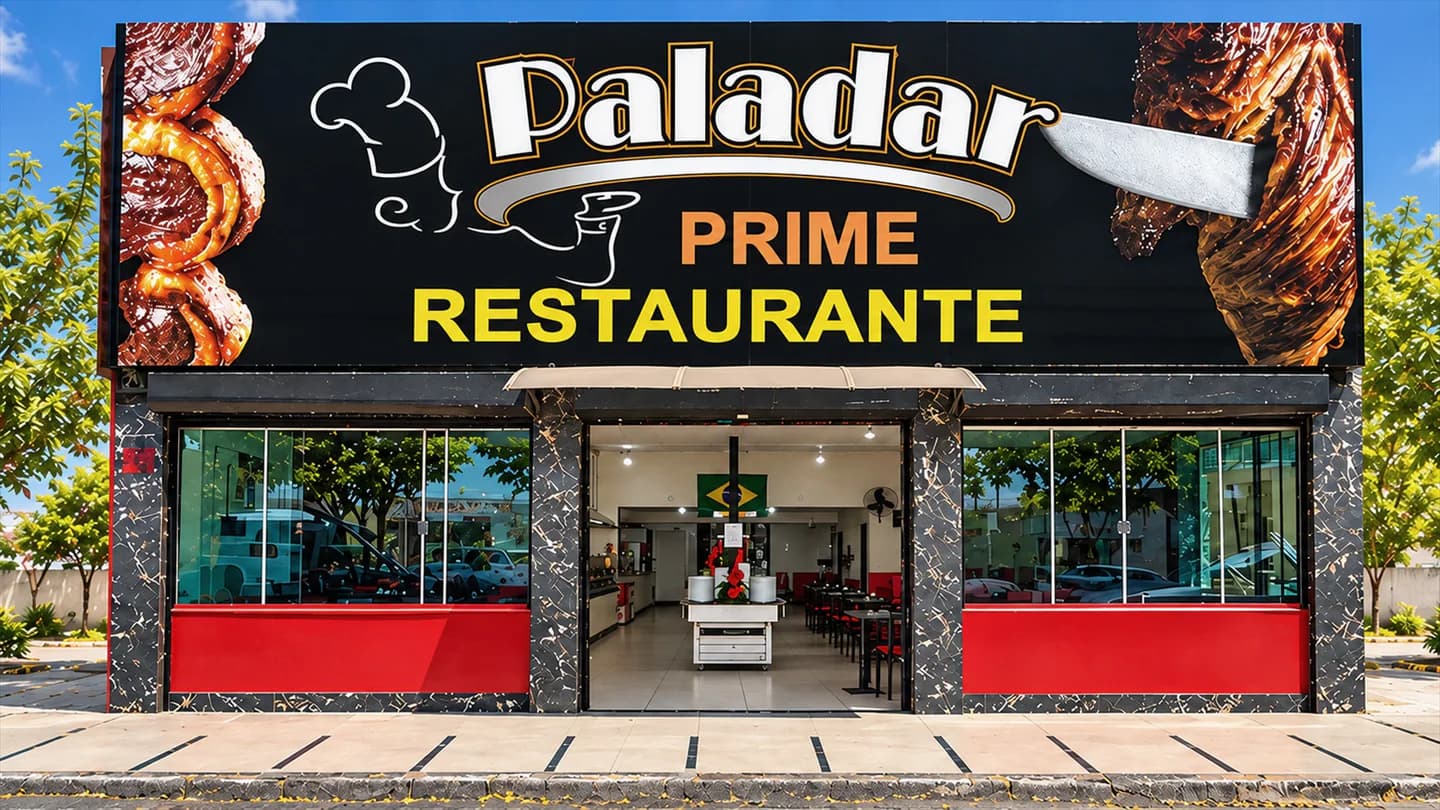 Fachada do Restaurante Paladar no Setor O
